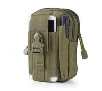 ZFFOZZ Pochette Tactique Molle, Sac Banane Universel EDC Pochettes de Ceinture Imperméables pour Extérieur Poche pour Téléphone Stylo(Green)