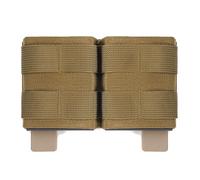ZFFOZZ Pochette Tactique pour Chargeur 5,56 Pouces KYWI, Courte, Double Ouverture sur Le Dessus, Clip D'insertion AR15 M4, Nylon 500D, Équipement de Chasse et D'airsoft(Tan)