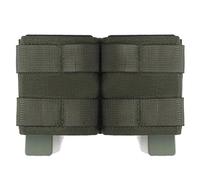 ZFFOZZ Pochette Tactique pour Chargeur 5,56 Pouces KYWI, Courte, Double Ouverture sur Le Dessus, Clip D'insertion AR15 M4, Nylon 500D, Équipement de Chasse et D'airsoft(Green)