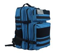 ZFFOZZ Sac à dos tactique militaire 45 L Molle Army Assault Pack Bug Out Bag Randonnée Treeking Sac à dos grande capacité dos(Light blue)