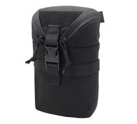 ZFFOZZ Sac Banane Tactique Compact Et Utilitaire, Pochette Molle Pour Gilet Sac Banane Pour Petits Outils Organisation Horizontale et Modulaire(Black)