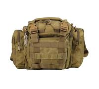 ZFFOZZ Sac Banane Tactique D'extérieur 10 L, Sac Banane De Randonnée Matériel De Pêche Leurre De Pêche Camouflage Multifonctionnel(Khaki)