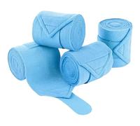 ZFFOZZ Set de Bandes Sherpa pour Jambes de Cheval - Bandages Équestres pour Saut d'obstacles, Dressage, Soutien des Membres et Protection Tendineuse(Sky Blue)