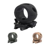 ZFFOZZ Support de Lampe de Poche Pour Casque Tactique, Adaptateur de Rail Latéral Support de Serrage pour Casque Antichoc ARC Rail Fast ACH MICH(Black)