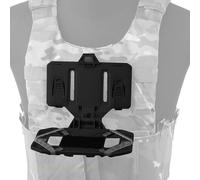 ZFFOZZ Support Tactique Molle pour Planche de Navigation Pliable, Support de téléphone pour Gilet, plaques de 8,89 cm x 17,15 cm et 1,74 cm(Black)
