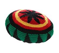 ZffXH Bonnet Rasta, Chapeau Rasta Mütze Hat en Laine Tricotée Bonnet Jamaïcain Coloré Chapeau Reggae Crâne Souple Et Ample Beret Rasta pour l'hiver Et L'automne