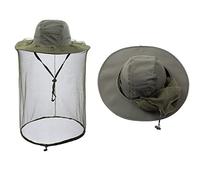 ZffXH Head Net Chapeau de Safari pour Homme et Femme avec moustiquaire en Maille Filet