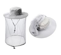 ZffXH Moustiquaire tête Chapeau de pêche Chapeau Abeille Apiculteur Voile Chapeau Mouche Insectes Voile Capuche