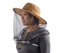 ZffXH Moustiquaire tête filet chapeau de pêche abeille apiculteur voile chapeaux mouche insecte voile capuche