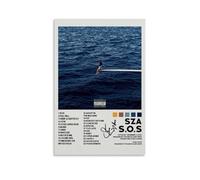 ZFHK Sza Sos Poster de couverture d'album - Décoration murale - Décoration pour chambre à coucher - 20 x 30 cm - Style sans cadre