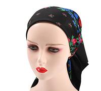 ZFHNYJWKL Écharpes carrées Russes Couvre-Chef ukrainien Hijab Musulman Châle Wraps Turban Tissu Écharpes Traditionnelles