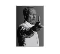ZFHSFZ Clint Eastwood Toile de peinture à l'huile pour décoration murale de salle de bain, cuisine, dortoir, imperméable, sans résidus, facile à nettoyer, 20 x 30 cm, style sans cadre