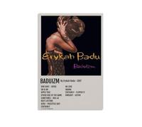 ZFHSFZ Erykah Badu Baduizm Toile de peinture à l'huile pour décoration murale imperméable pour salle de bain, cuisine, dortoir, sans résidus, facile à nettoyer, 30 x 45 cm, style sans cadre