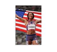 ZFHSFZ Gabrielle Thomas Toile de peinture à l'huile - Décoration murale imperméable pour salle de bain, cuisine, dortoir - Sans cadre - Facile à nettoyer - 50 x 75 cm