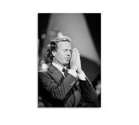 ZFHSFZ Julio Iglesias Toile de peinture à l'huile pour décoration murale imperméable pour salle de bain, cuisine, dortoir, sans résidus, facile à nettoyer, 60 x 90 cm, style sans cadre