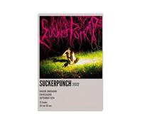 ZFHSFZ Maggie Lindemann SuckerpunchPoster en tissu de peinture à l'huile pour décoration murale de salle de bain, cuisine, dortoir, imperméable, sans résidus, facile à nettoyer, 50 x 75 cm, style sans