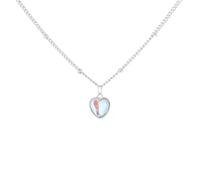 ZFHTJEKNCS Collier coloré en pierre de lune en cœur pour femmes Franque, fille Cold and Sweet Degradé en dégradé