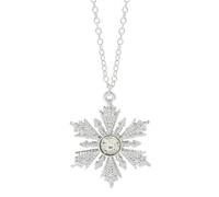 ZFHTJEKNCS Collier de flocon de neige assorti Disney Frozen avec pendentif métallique clouté