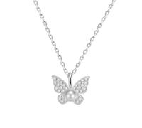 ZFHTJEKNCS Collier pendentif papillon Chaîne de clavicule Super Immortelle Simple Élégante et polyvalente Chaîne de cou pure