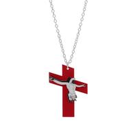 ZFHTJEKNCS Creative Halloween Skull Red Cross Horror Earring Earring Stud Ear Clip Accessories