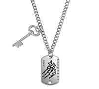 ZFHTJEKNCS Love and Deepspace Wolf Tail Key Os Scar Necklace Game Anime Merchandise Accessories