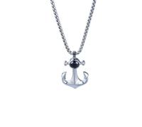 ZFHTJEKNCS Source transfrontalière de marchandises pour hangar ancre de navire, collier hip-hop pour hommes, personnalité simple, accessoires polyvalents