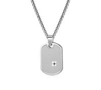 ZFHTJEKNCS Usine de nouveaux pendentifs en insigne en acier inoxydable, créatifs et simples et polyvalents, pour le commerce transfrontalier, pour marques de mode masculine.