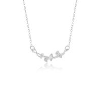 ZFHTJEKNCS Vies de fortune - Collier de feuilles de ginkgo pour femmes, design de niche de style chinois, chaîne à clavicule simple et à la mode