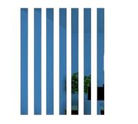 ZFIHAV Autocollant Mural Miroir, Lignes décoratives Plates 3D, Bande de Bord de Plafond, décoration de Fond de Salon, DIY Bricolage, 4 pièces(Blue,Width 1cm)