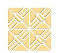 ZFIHAV Autocollants muraux Miroir Creux carrés, 4 pièces, Papier Peint Auto-adhésif, Miroir Mural for Salon Chambre à Coucher, décoration de la Maison, DIY Bricolage(Gold,S 20x20cm 4pcs)