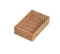 ZFIHAV BoîTe DéCorative En Rotin Imitation Rattan Rectangle Woven Open-Top Storage Basket 4sizes Decorative Organizer can Kitchen Bathroom Supplies(Extra Large)