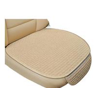 ZFIHAV Coussin De Siège De Voiture Housse de siège Voiture, Coussin Avant et arrière, Tissu en Lin, Respirant, antidérapant, Drap Protection, Quatre Saisons(1pc Front Pad - D)