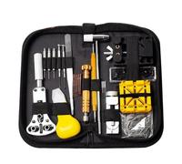 ZFIHAV Kit d'outils de réparation de Montre, 148 pièces/Ensemble, dissolvant de goupille de Lien, ouvre-boîtier, Barre à Ressort Ouverte, Couvercle arrière de Montre, Ensemble d'outils de réparation