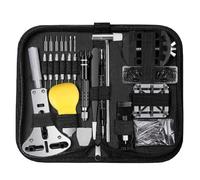 ZFIHAV Kit d'outils de réparation de Montres, 153 pièces, horloger, Broche de Liaison, dissolvant Le boîtier, dissolvant Ouvert, Ensemble de règles de Remplacement de Batterie