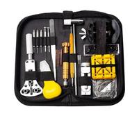 ZFIHAV Kit d'outils de réparation de Montres, 158 pièces, horloger, horloger, Broche de Liaison, Ensemble de boîtier à Dissolution, ouvre-Barre à Ressort, Remplacement de Batterie