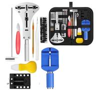 ZFIHAV Kit d'outils de réparation de Montres d'horloger, Ensemble de Barres d'ouverture de boîtier, Outil d'horloge Pratique 147 pièces/Ensemble
