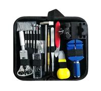 ZFIHAV Kit d'outils de réparation de Montres, horloger, ouvre-boîtier arrière, goupille de Liaison, dissolvant de Barre à Ressort, Horloge, Batterie de Remplacement, Jeu d'aiguilles de Sangle