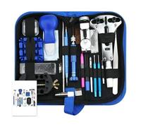 ZFIHAV Kit d'outils de réparation d'ouvre-Montre, Couteau à Levier d'horloge, Tournevis, Jeu de Marteau à Broche, Accessoire de Lien de Bande d'horloger 212 pièces