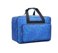 ZFIHAV Sac pour Machine à Coudre Sac à Main Pratique for Machine Coudre, Kits de Crochet, Mallette Voyage, fourre-Tout en Tissu Oxford, Kit Grande capacité, Sac Rangement(C Blue)