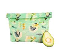 ZFIHAV Sacs de Conservation réutilisables en Cire d'abeille, 4 pièces, Tissu de Conservation des Fruits Frais, Sacs de Conservation des Aliments et des légumes dans la Cuisine(Deep Green,29x27cm)
