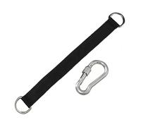 ZFIHAV Sangles pour BalançOire Lot de 4 Sangles Barre Traction for balançoire d'arbre avec Anneau en métal, Corde Suspension Mousqueton, Ceinture Connexion Robuste for balançoires