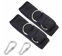 ZFIHAV Sangles pour BalançOire Lot de 4 Sangles d'extension en Nylon Robuste for balançoire d'arbre, kit Connexion for Sac Sable, hamac, Barre Horizontale(25cm)