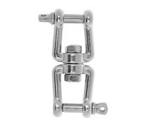 ZFIHAV Schaukelaufhängungen Lot de 2 connecteurs chaîne d'ancre en Acier Inoxydable for Bateau, mâchoire pivotante, Double Manille - Émerillon M5