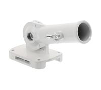 ZFIHAV Support De MâT De Drapeau 2 Pcs Aluminum Alloy Flag Pole Holder Adjustable Wall-Mounted Bracket for Outdoor Commercial Garden Display Flagpole Base