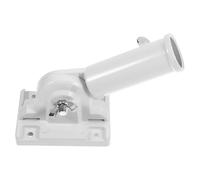 ZFIHAV Support De MâT De Drapeau 2 Pcs Aluminum Flagpole Base Holder Adjustable Wall Mount Bracket for House Outdoor Classroom Flag Pole Stand Display