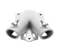 ZFIHAV Support De MâT De Drapeau 2 Pcs Metal Flag Holder Pole with Double Hole Design Water Resistant Heavy Duty Rust Free Mount Flagpole