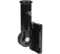 ZFIHAV Support De MâT De Drapeau 2 Pcs Wall-Mounted Black Flagpole Base Adjustable Aluminum Alloy Flag Pole Bracket Display Holder Outdoor Indoor