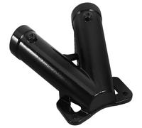 ZFIHAV Support De MâT De Drapeau 2 Set Aluminum Alloy V Shaped Flagpole Holder Wall Mount Heavy Duty Metal Flag Pole Bracket Outdoor Small