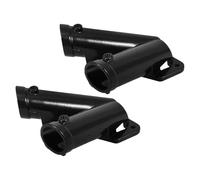 ZFIHAV Support De MâT De Drapeau 2 Set Outdoor Flag Holder Bracket Heavy Duty Alloy Base Fits Various Poles for Garden Home Camping Display Use Double Pole