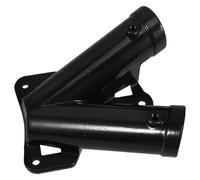 ZFIHAV Support De MâT De Drapeau Lot de 2 Supports muraux extérieurs en Alliage d'aluminium Forme V for mât Drapeau, Robustes et Petite Taille